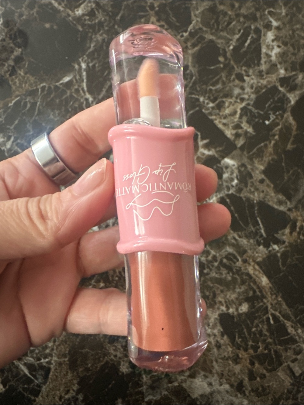 Romantic Matte Lip Glow Balm in Peachy Pink